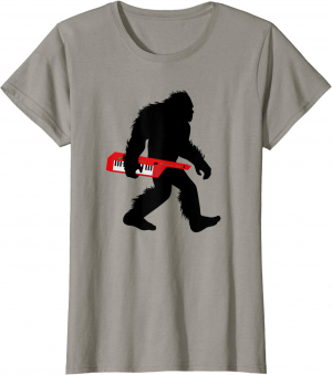 Sasquatch Keytar Gift T-Shirt